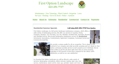 Desktop Screenshot of firstoptionlandscape.com