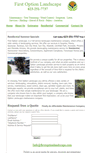 Mobile Screenshot of firstoptionlandscape.com