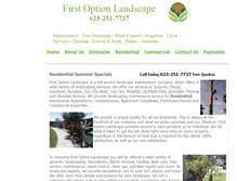 Tablet Screenshot of firstoptionlandscape.com